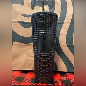 Starbucks 2021 Winter Holiday 💚 Green Grid 💚 Studded Tumbler 24oz
